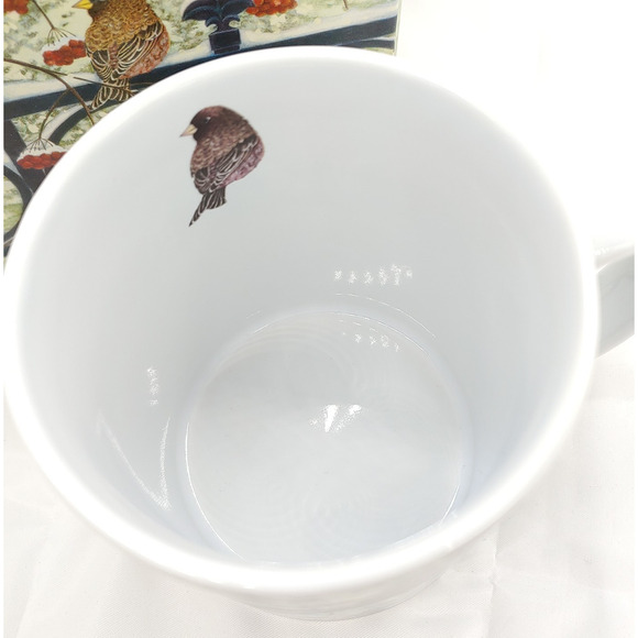 Gift for Bird Lover Coffee Mug Sparrow On The Fence Lang & Wise Vintage 2004 - Picture 8 of 16